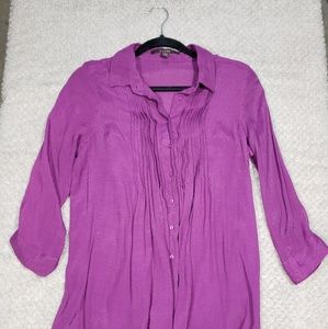 Purple blouse size small matching tank